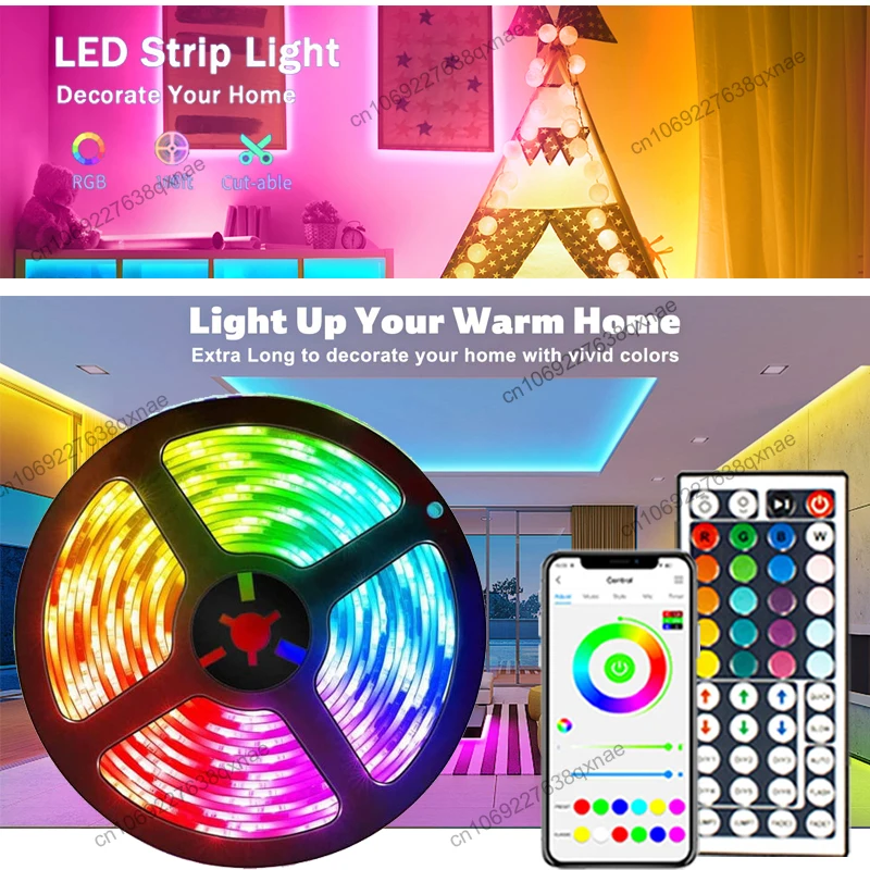 LED Strip Lights USB SMD5050 Tira Led Rge Led Lights for Room Decoration APP Control Neon Lights LED 1-5m 10m 15m 20m 30m