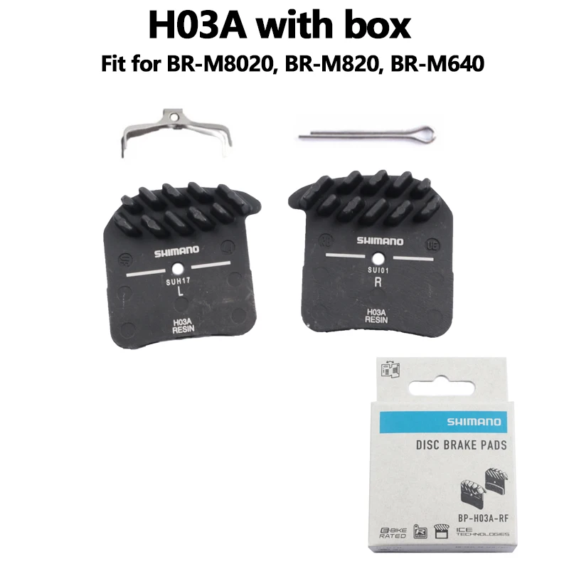 

SHIMANO H03A H03C Resin Pads Disc Brake Pads for Saint Zee BR 4 Pistons M820 M640 M8020 Resin Pad Brake