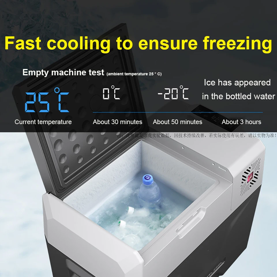 Car Refrigerator 40L Portable Alpicool 12V/24V Compressor Small Fridge 220V Freezer Home Use Ice Box for Camping Travel Outdoor