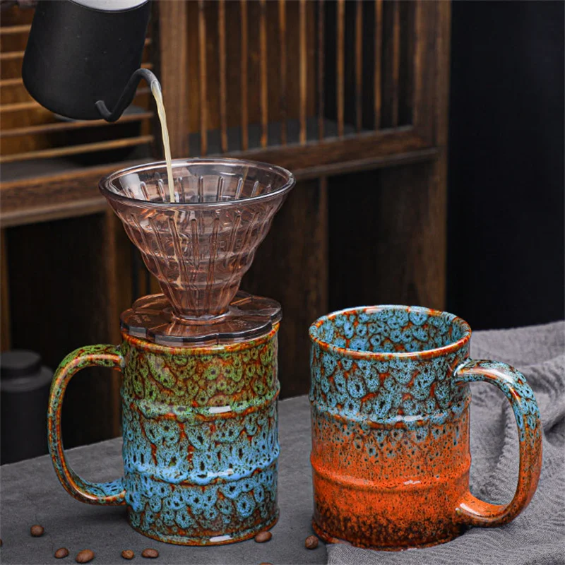 330ml Creative White Ceramic Mug With Tea Bag Holder Special
