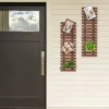 2 PCS Wall Planter Wooden Hanging Planter Rack Wooden Plant Wall Rack Thickened Crossbar Balconies Living rooms Cafes Gardens 4