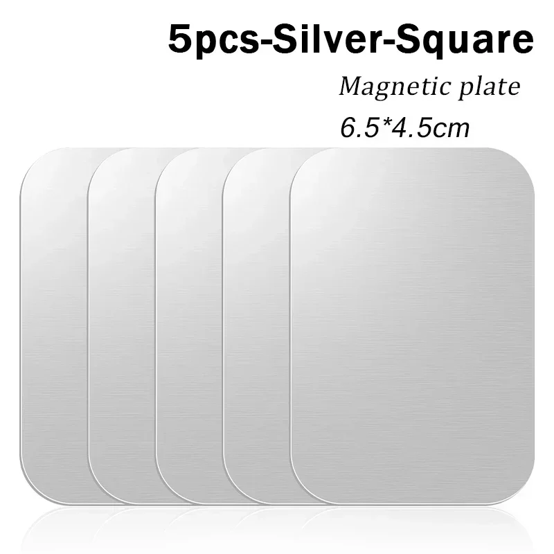 Square Silver 5PCS