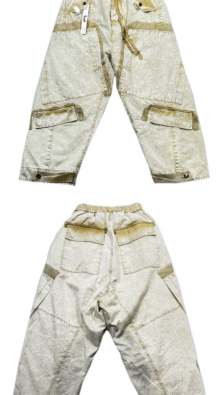 Description Picture 3 of itemDistressed Design Designer Brand High-End Men's Wasteland Style Trousers Casual Pants Overalls Women