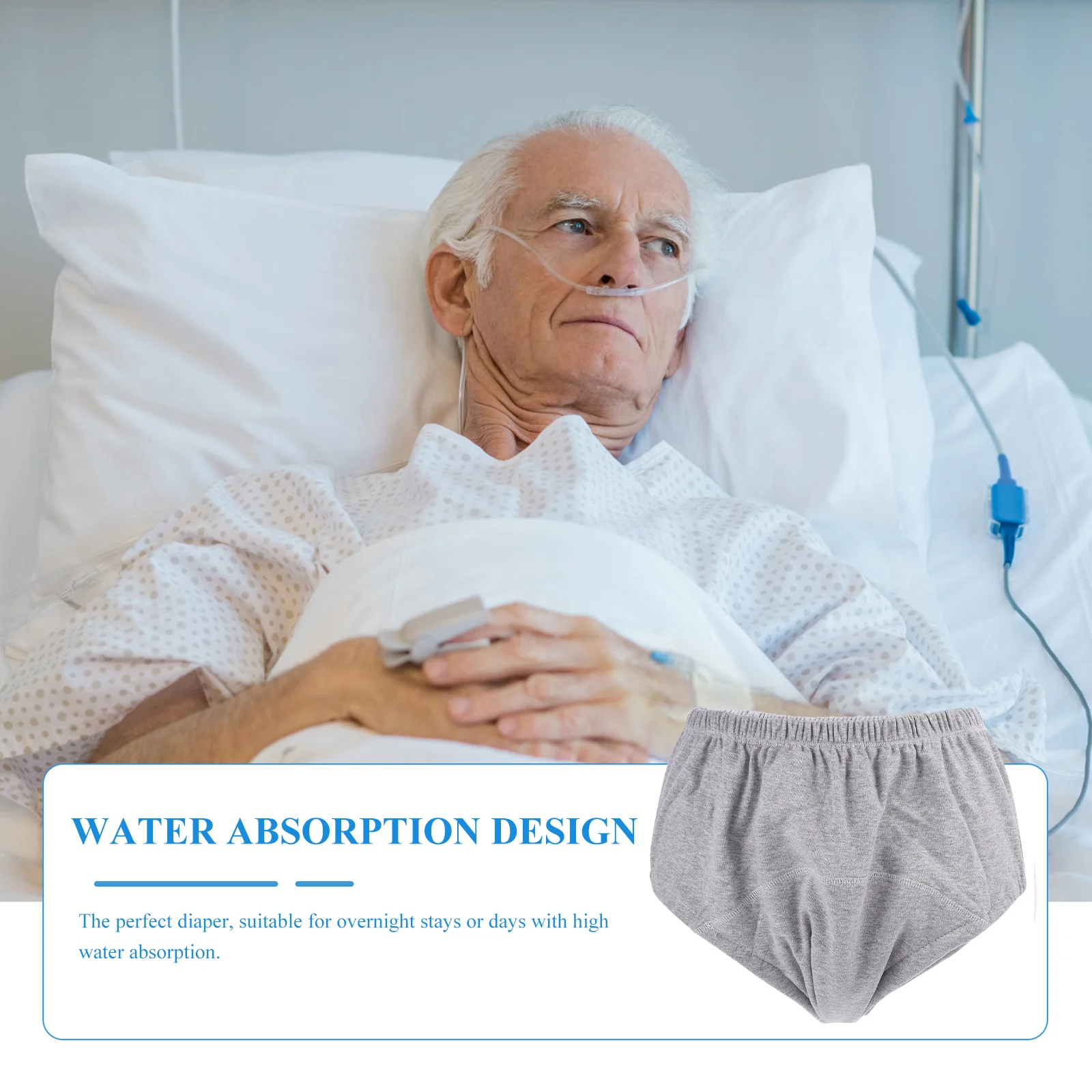 Elderly Incontinence Men's Anti-Urine Pants Nursing Urinary Washable Cotton Diaper Incontinence Shorts Adults Elderly 6