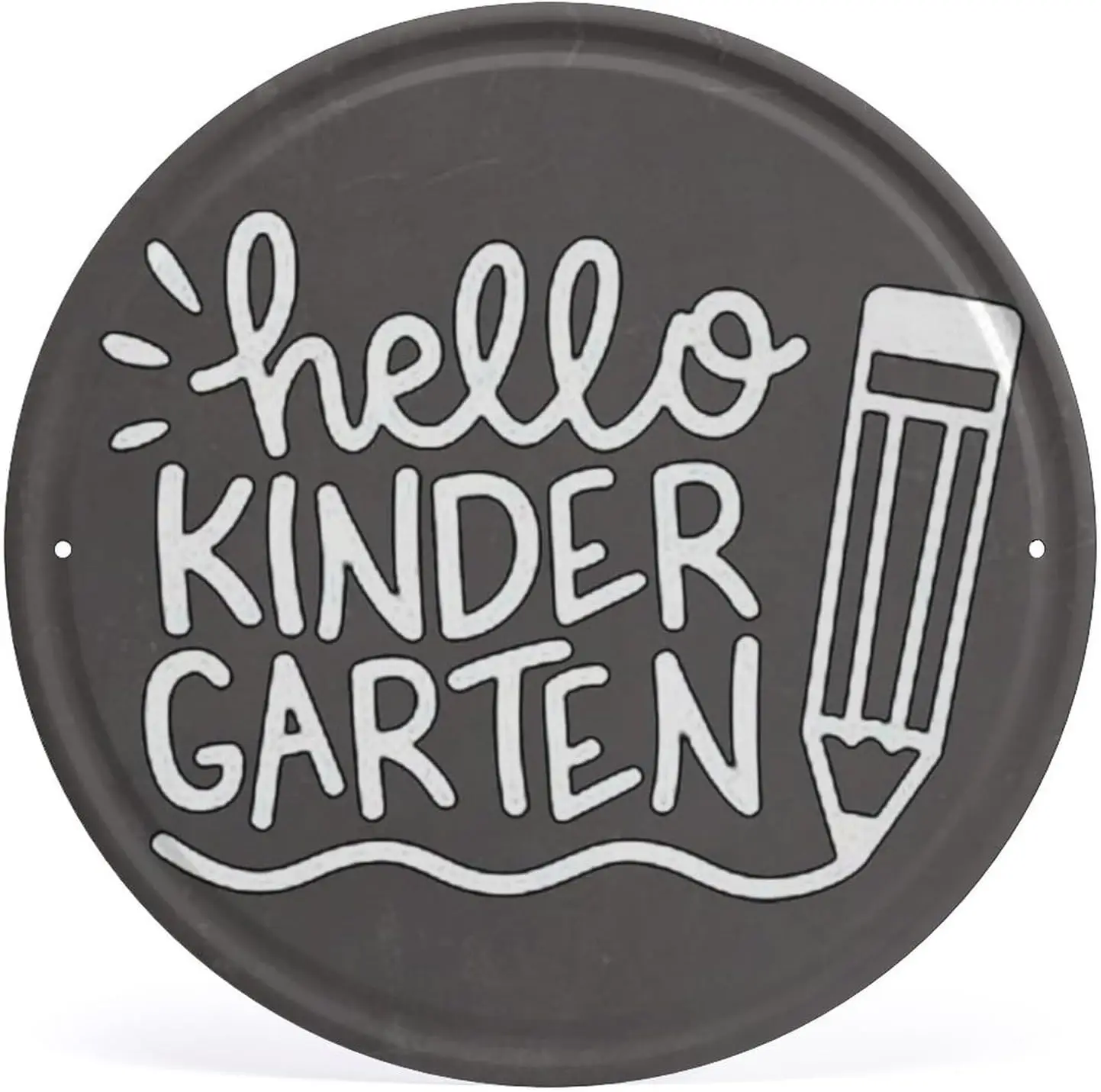 

Здравствуйте, детский сад, круглые металлические жестяные знаки, Настенный декор для школы, декор для школы, настенное искусство для класса, Bedro