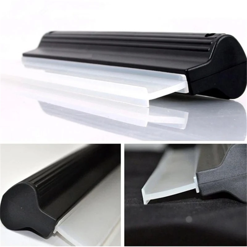 Window Scraper Car Flexible Soft Silicone Water Wiper Window Scraper Silicone Handy Squeegee Auto Blade Clean Film Scraper Car Accessories