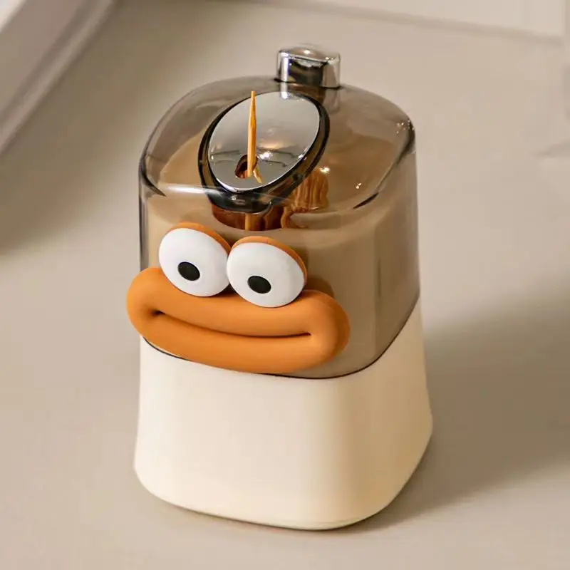 

Creative Toothpick Storage Box Automatic Pop-up Toothpick Box Home Living Room Dining Room Push-type Toothpick Holder