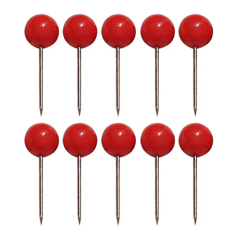 Push Pin Tacks Map Board Round For Thumb Cork Push Drawing Maps Decorative Redbulletin Clear Short Marking Clips