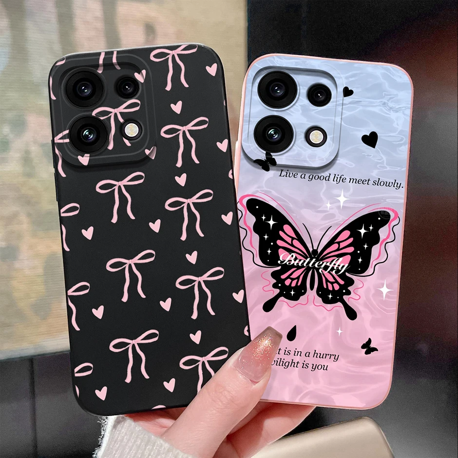Pink Bowknot Rabbit Camera Protection High-Quality Phone Case Bumper