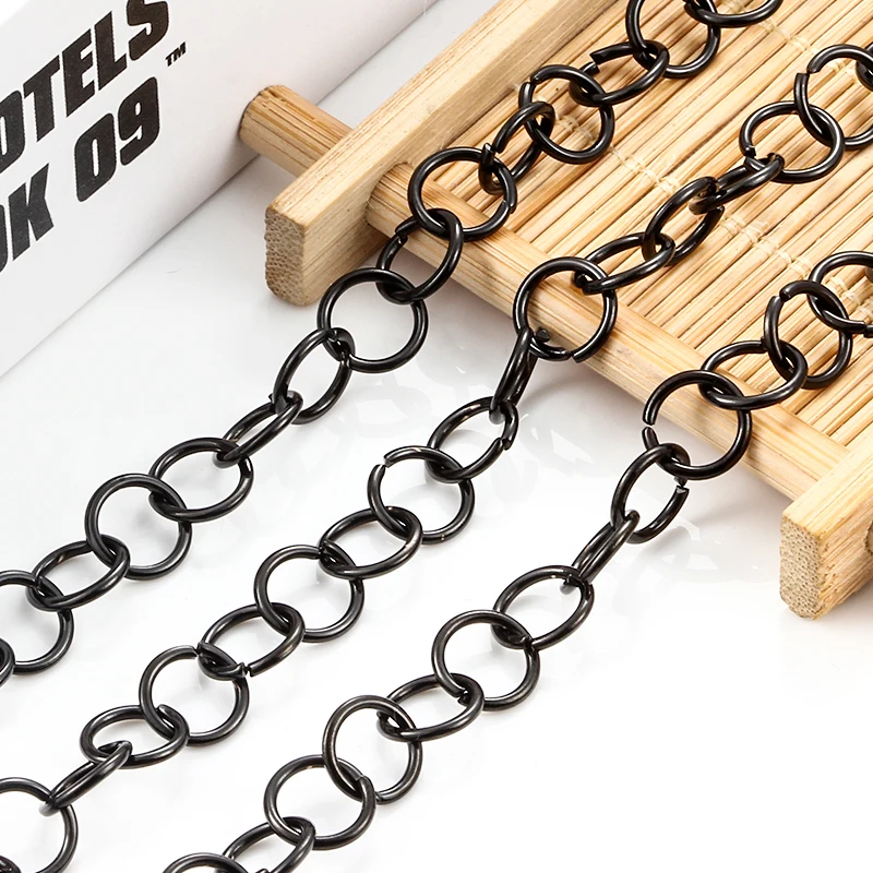 Cool Black Jump Rings Vacuum Plated Stainless Steel Jewellery Making Supplies Accessorie DIY Necklace Earring Fashion Connetor