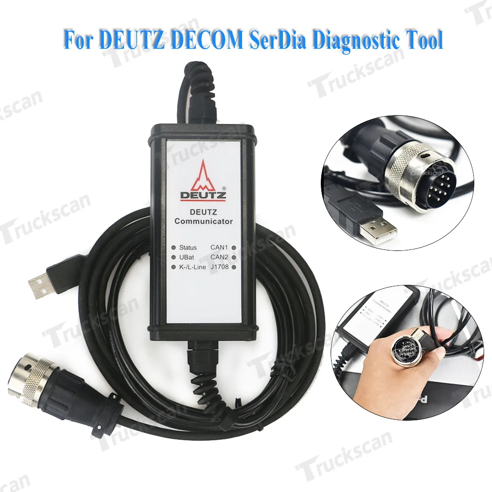 

Диагностический комплект для Deutz DeCOM SerDia, комплект для коммуникатора DEUTZ, диагностическое программирование для грузового экскаватора Deutz