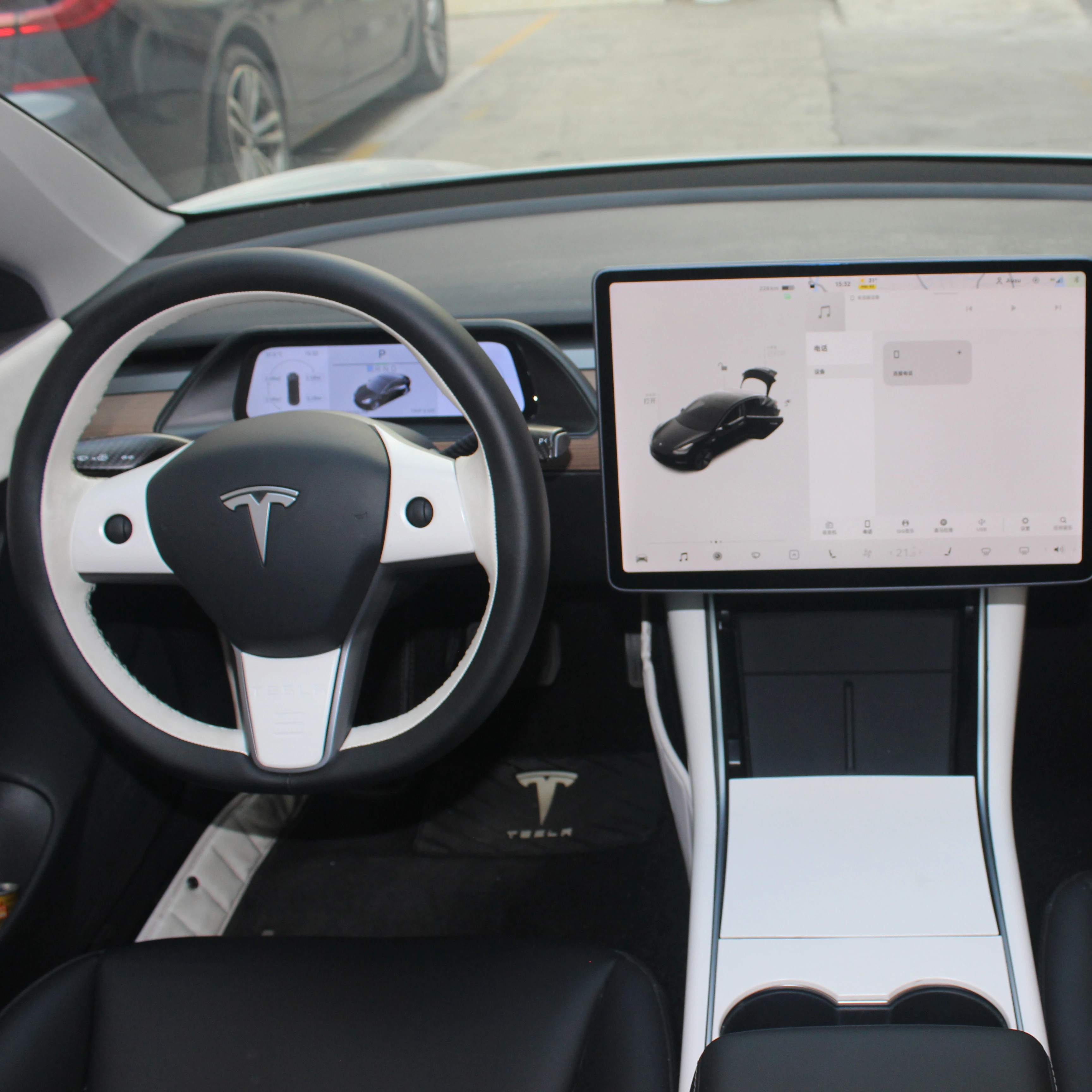 

Цифровой кластер для кабины автомобиля, ЖК-экран для Tesla Model 3, Y-образный дисплей для приборной панели автомобиля, GPS-навигация