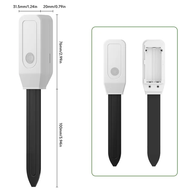 For Tuya WiFi For Zigbee Soil Tester Sensor Real Time Test Temperature Moisture Sensor Remote Monitoring For Flower Potting Tool 2