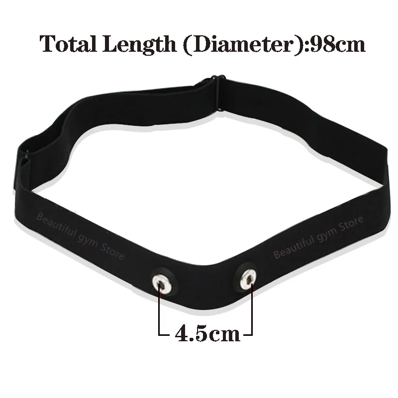 Chest Belt Strap for Polar H7 Wahoo Garmin Bryton Magene Coospo Geonaute TomTom for Sports Wireless Heart Rate Monitor HRM Band 4