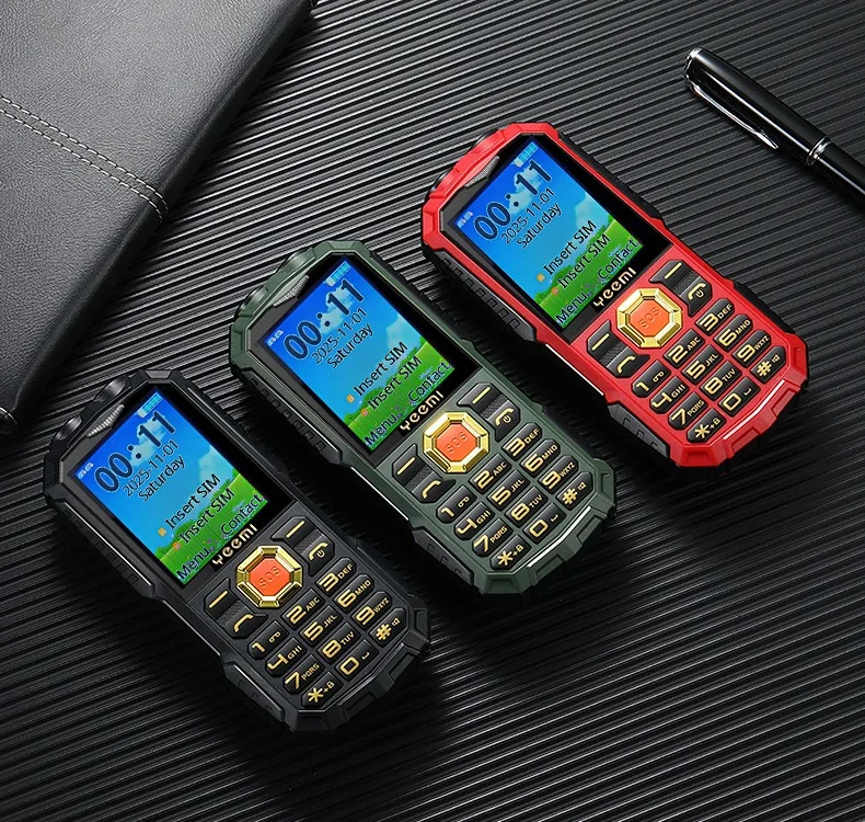 YEEMI Q5 LTE 4G Mobile Phone 2.4'' Screen 3000mAh Dual SIM HD Call Camera FM Double LED Flashlight Type-C Outdoor Button Phone