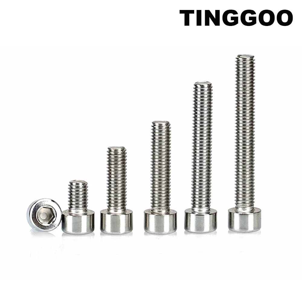 25pcs M2.5 M3 Non-standard Small Head Diameter 3.8mm 4.5mm 304 Stainless Steel Allen Hexagon Hex Socket Cap Head Bolt Screw 3-22