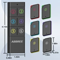 ABBREE Wireless Key Finder Tracker Remote Control RF Key Locator Anti-loss Devices Pet Wallet  1 RF Transmitter 6 Receiver Child - Image 6