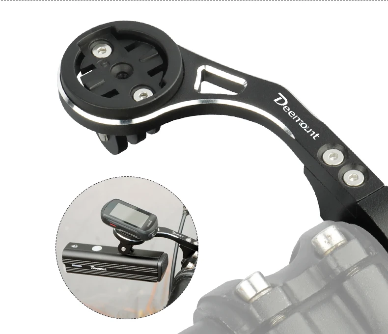 Ersatz für Computer-Montageadapter vorne mit Installationsschrauben für Garmin//Bryton/Wahoo/XOSS Fahrrad-Radarlichthalterung hinten – Detail 5