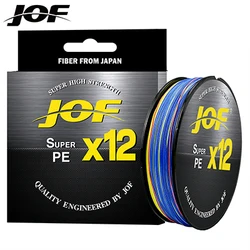 Premium Braided Multifilament Fishing Line - 12 Strands, Saltwater & Sea Fishing - 100M - 0.40mm - 92LB (Multicolor)
