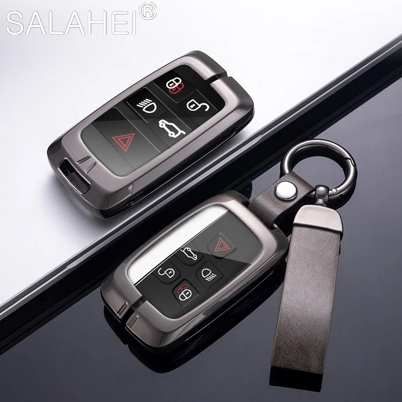 

New Zinc Alloy Car Key Case Cover Shell Keychain Fit For Land Rover Range Rover Sport Discovery 3 4 Elander 2 Evoque Accessories