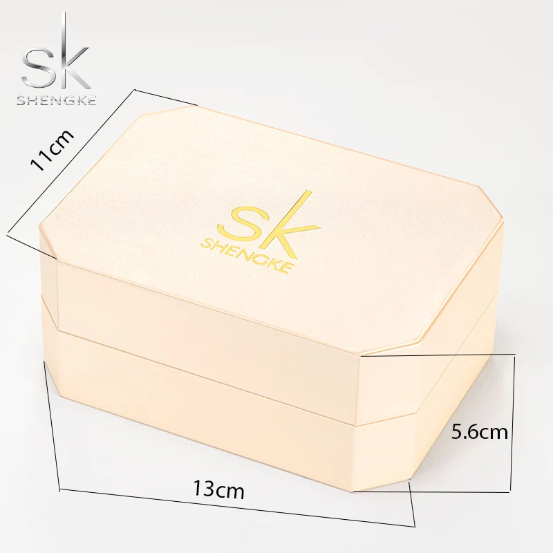 SK Shengke 3 pcs Luxury Women Watch With Necklace and Earrings Bracelet Set Watches Ladies Quartz WristWatch Clock Montre femme