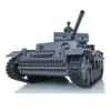 US Stock Heng Long RC Tank 1/16 Scale 7.0 Plastic German Panzer III L RTR RC Tank Model 3848 Vehicle 2.4G Gift Toy Model TH17339 1