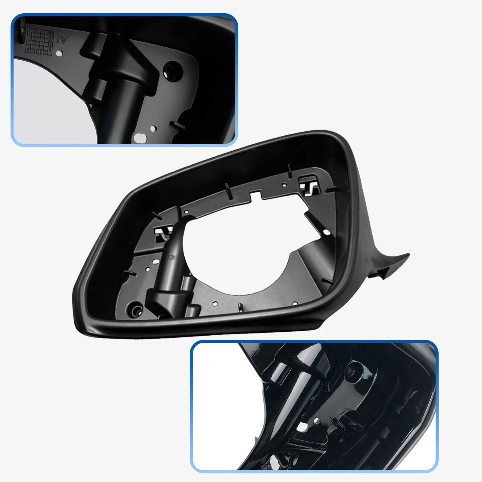 BMW 5 시리즈 F10 F18 미러 하우징 트림 프레임 링 브래킷 2014-2017 51167308639 51167308640