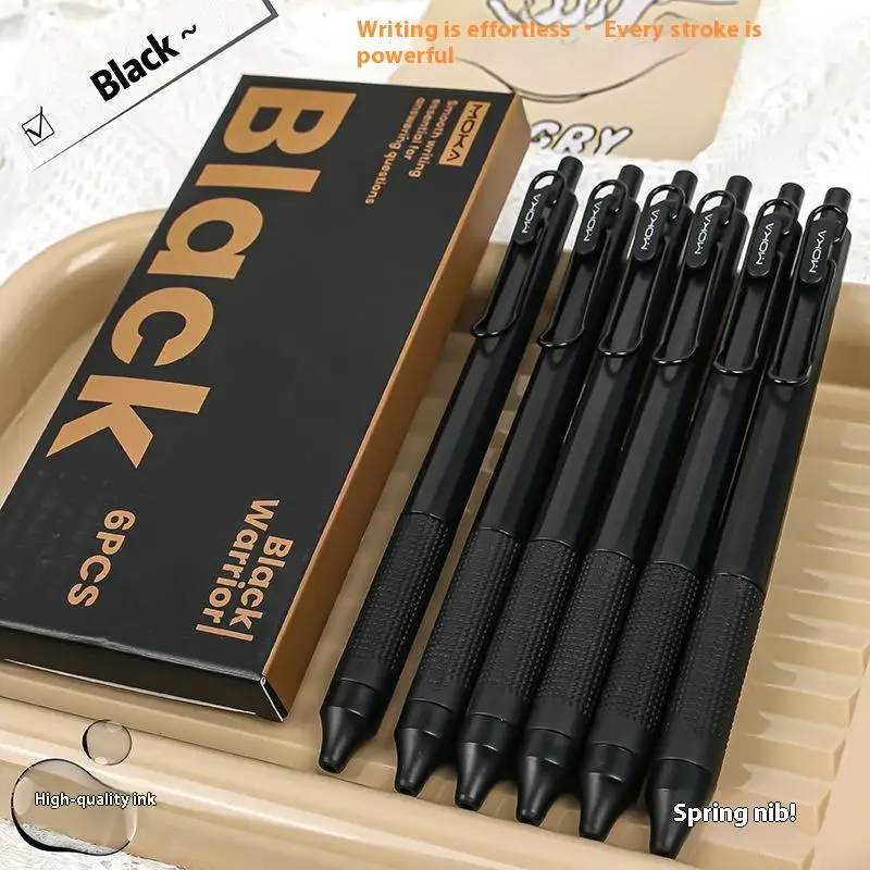 6Pcs 개폐식 젤 잉크 펜 실리콘 펜 그립 ST 팁 빠른 건조 잉크 얼룩 없음 ..