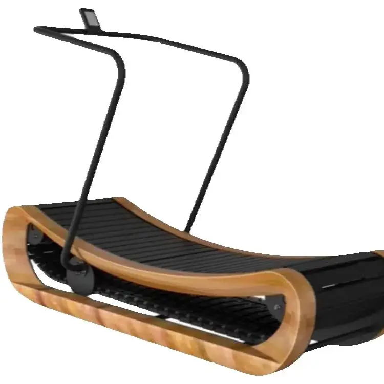 SRJOIN Unpowered Wooden Treadmill, Household and Commercial, Aerobic Silent Track, Fitness Device, Environment-Friendly, New