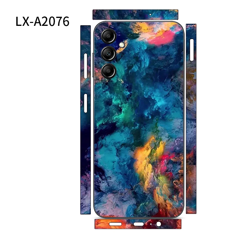 

Full Cover 3M Film For Samsung A14 A34 A54 5G Films Decal Skin Aurora Back Covers A14 5G Protector Wrap Ultra Thin Stickers