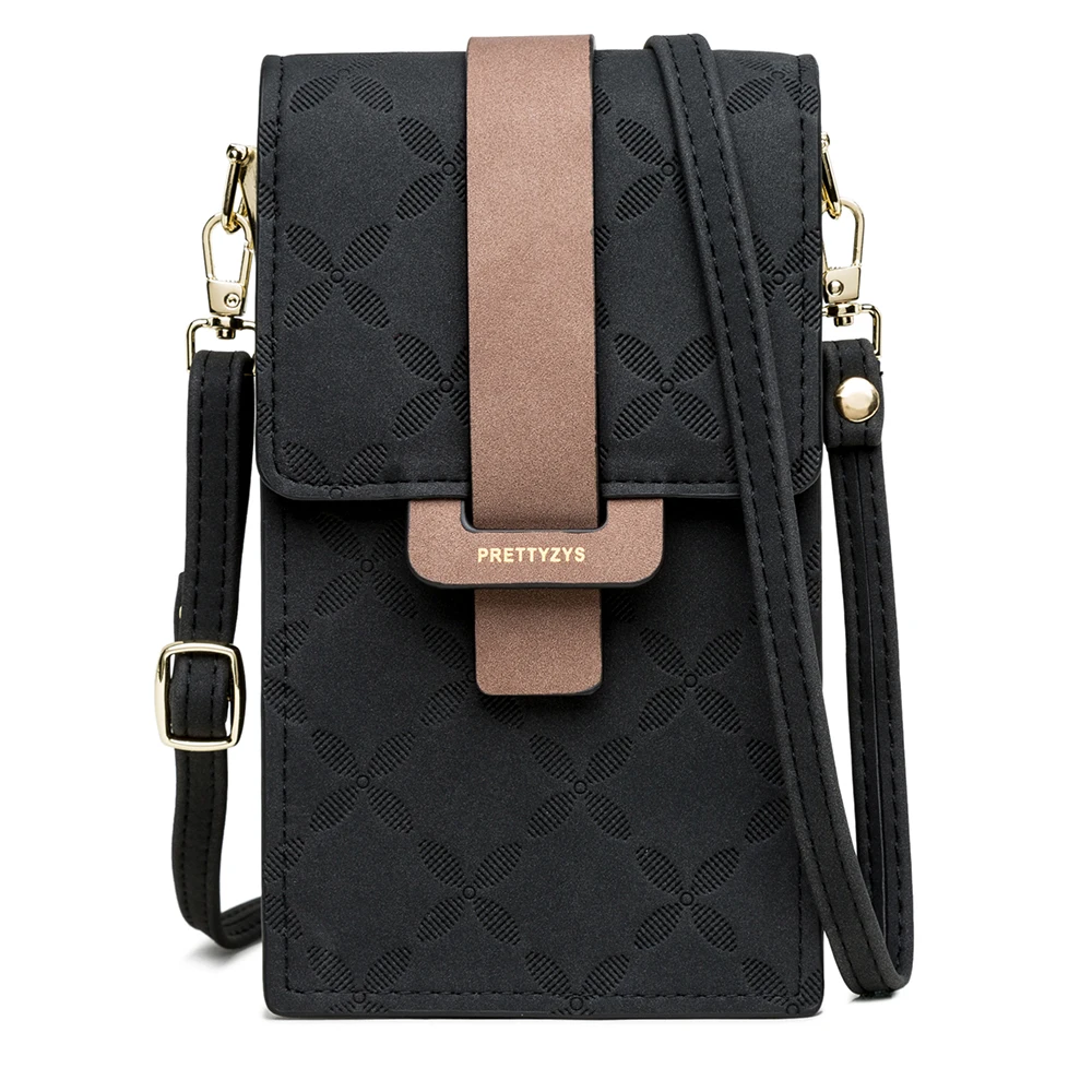 

Small Crossbody Cell Phone Purse for Women, Mini Messenger Shoulder Handbag Wallet with Credit Card Slots