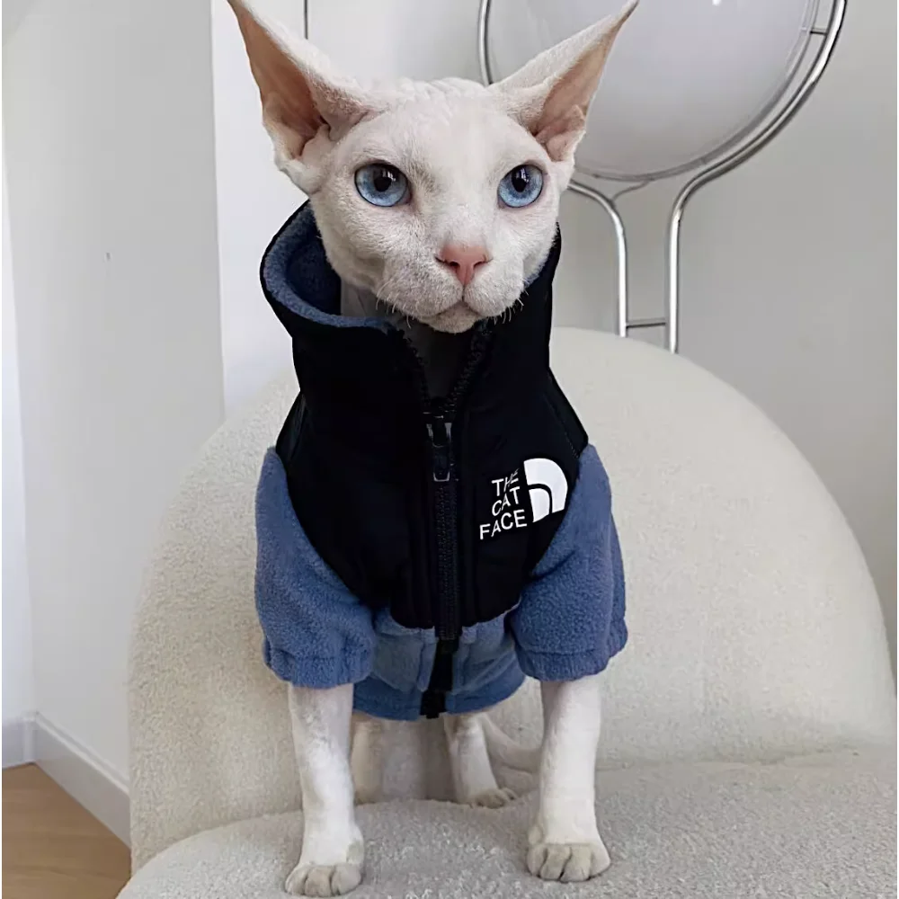 TheCatFaceFashionWinterPetCatWarmCoatWaterproofCatJacket