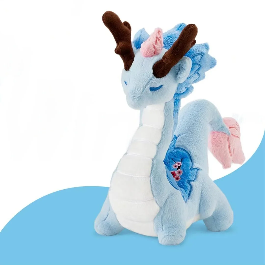 New Year Dragon Doll Plu Toy Cultural Creative Gift Soft PP Cotton Filled Collectible Figure Suitable for All Ages