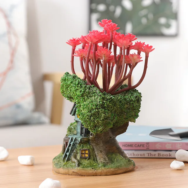 Kreatív Zamatos Virág Edény Mikrokerület Kis Kaliberű Virágcserép Ültetési Kerti Gomba Szoba Tereprendezés - Image 4