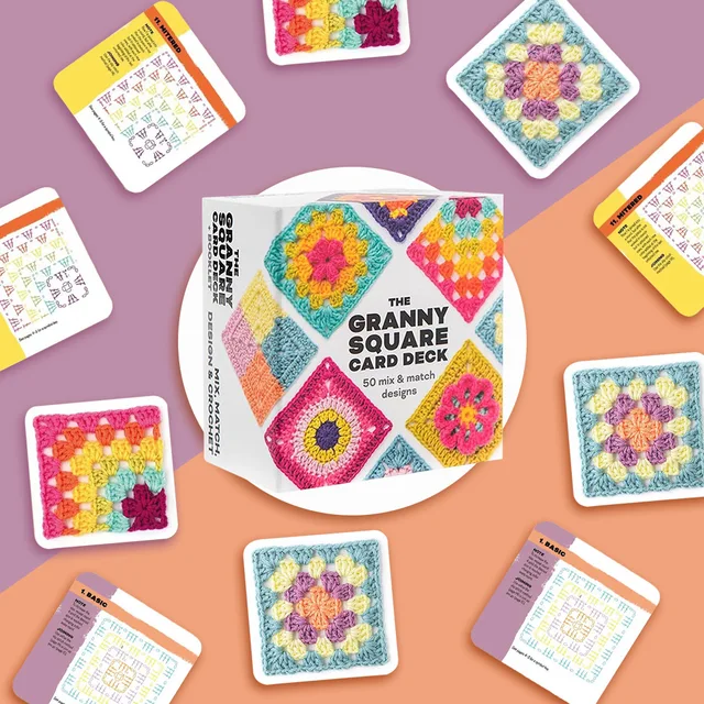 Granny Square Card Deck Crochet Kit 1