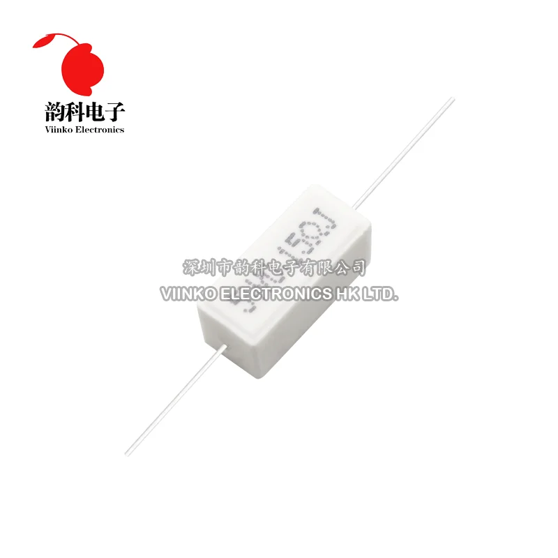 Cement Resistor 10pcs 5W 5% Power Resistance 0.1 ~ 10K 0.1R 0.5R 1R 10R 100R 0.22 0.33 0.5 1 2 5 8 10 15 20 25 30 100 1K 10K ohm