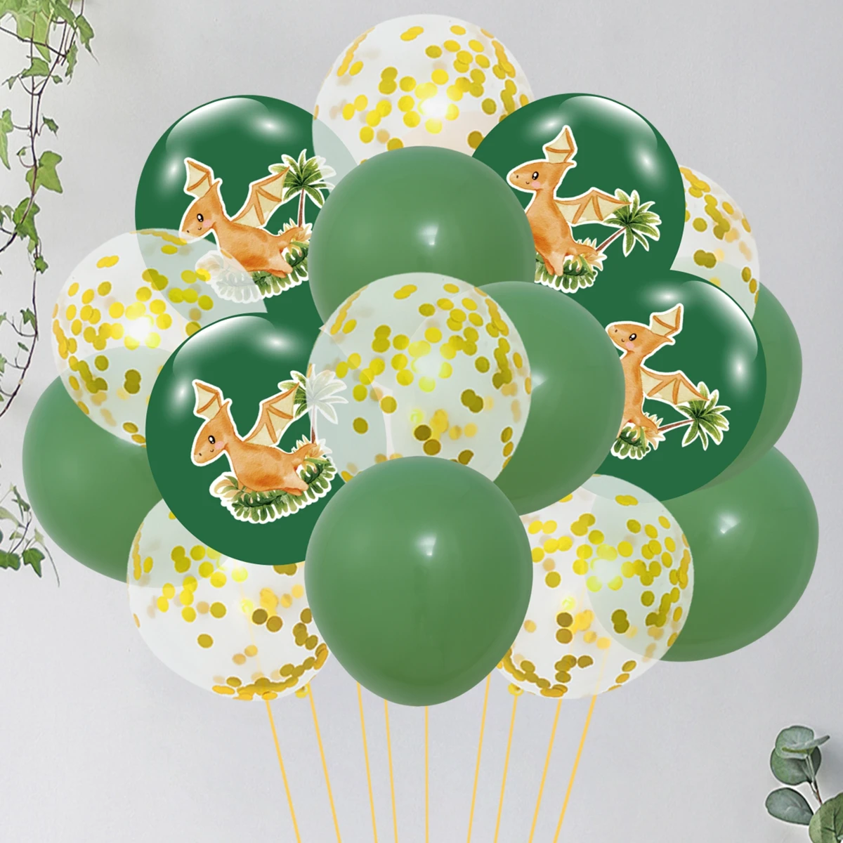 공룡 풍선 생일 축하 파티 장식 어린이 소년 베이비 샤워 공룡 풍선 정글 사파리 생일 발롱 용품