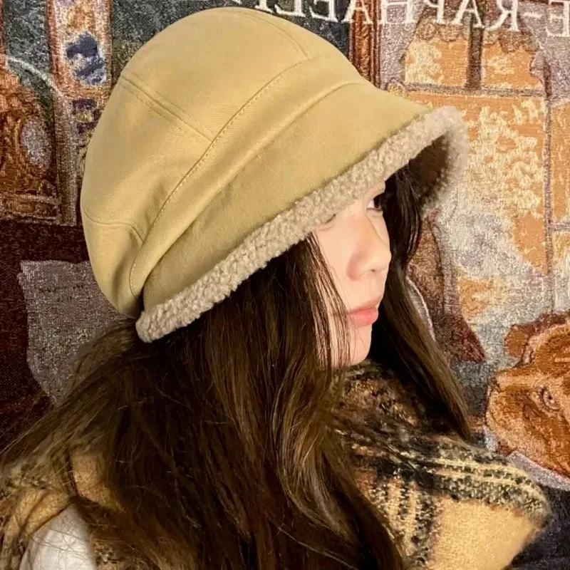 여성용 레트로 단색 벨벳 팔각형 베레모 모자, 두꺼운 따뜻한 하이 퀄리티 캐주얼 모자, 패션 액세서리, 겨울