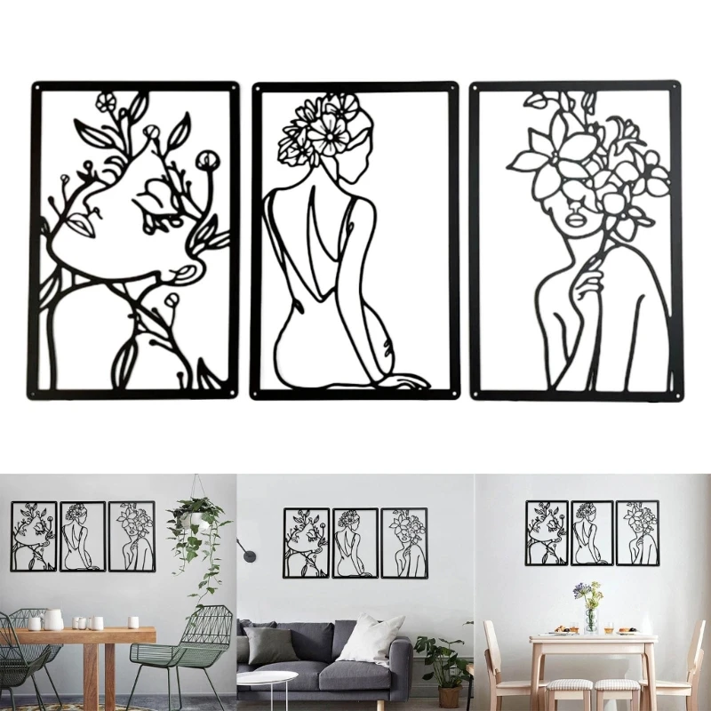 

Уникальная металлическая стена, современные минималистские абстрактные украшения, для спальни