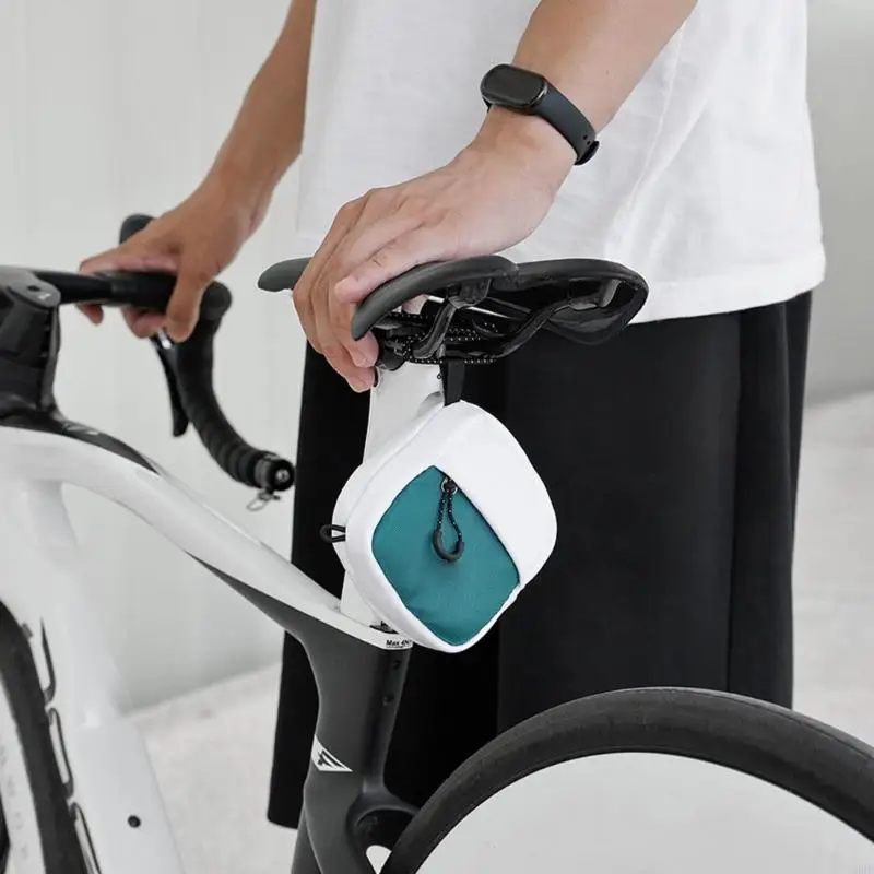 Quickly Release Bike Saddles Bag With Adapters Brackets Reflective Strips 69HD