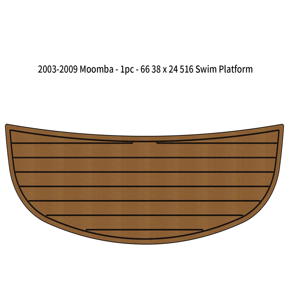 2003-2009 Moomba 1pc 66 3/8 x 24 5/16 Inch Swim Platform Boat EVA Teak Floor Pad 2003 2009 moomba 1pc 66 3 8 x 24 5 16 inch swim platform boat eva teak floor pad