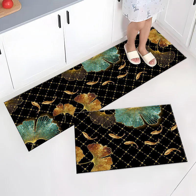 thumbnail image 1 of Felpudo de cocina con alfabeto artístico, felpudo de entrada para sala de estar, alfombra para el hogar, dormitorio, piso, pasillo, balcón, alfombra antideslizante, 1 of 5