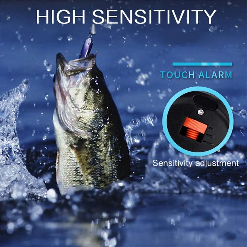 Rybaření elektronická alarm s indikátor lehký multifunkční vysoký citlivost kousat senzor alarmn
