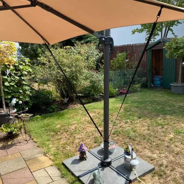 Szélvédelem A Nagy Konzolos Napernyők Számára Hajtókar Parasols Időjárásálló Rögzített Hevederhorgokhoz Horgokkal - Image 4