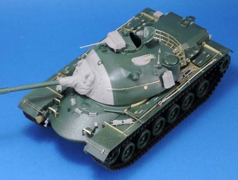 1/35 스케일 다이캐스트 수지 모델 조립 키트 M48A2/A2C 탱크 디테일링 세..