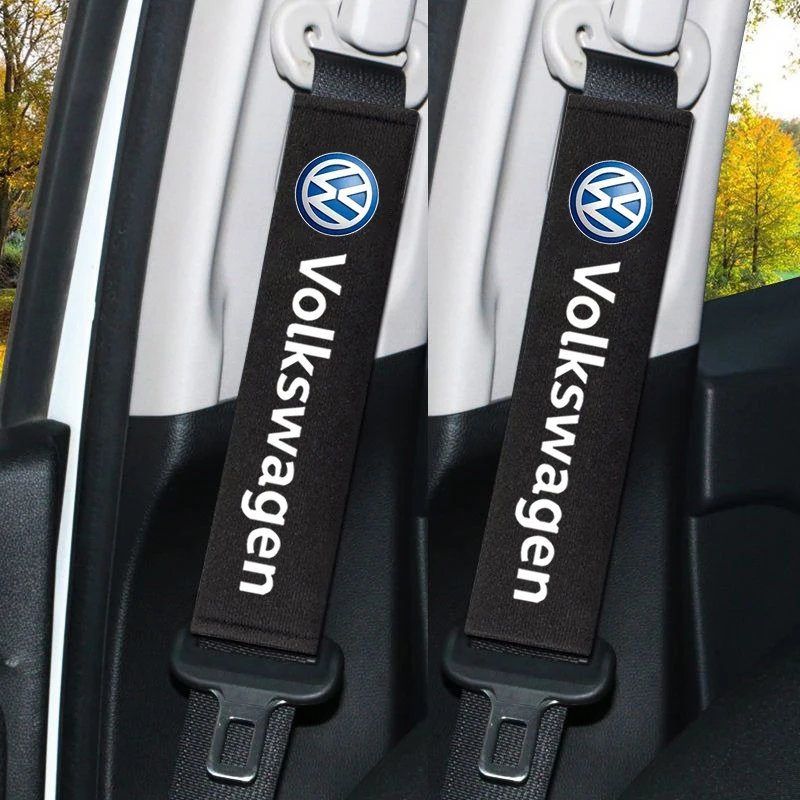Car Neck Pillow Car Styling Safety Headrest Cover Auto Seat Belt Shoulder Pads for VW Volkswagen Golf Polo Passat Touran Jetta car pillow car headrest car neck pillow car seat belt pillow car seat belt covers