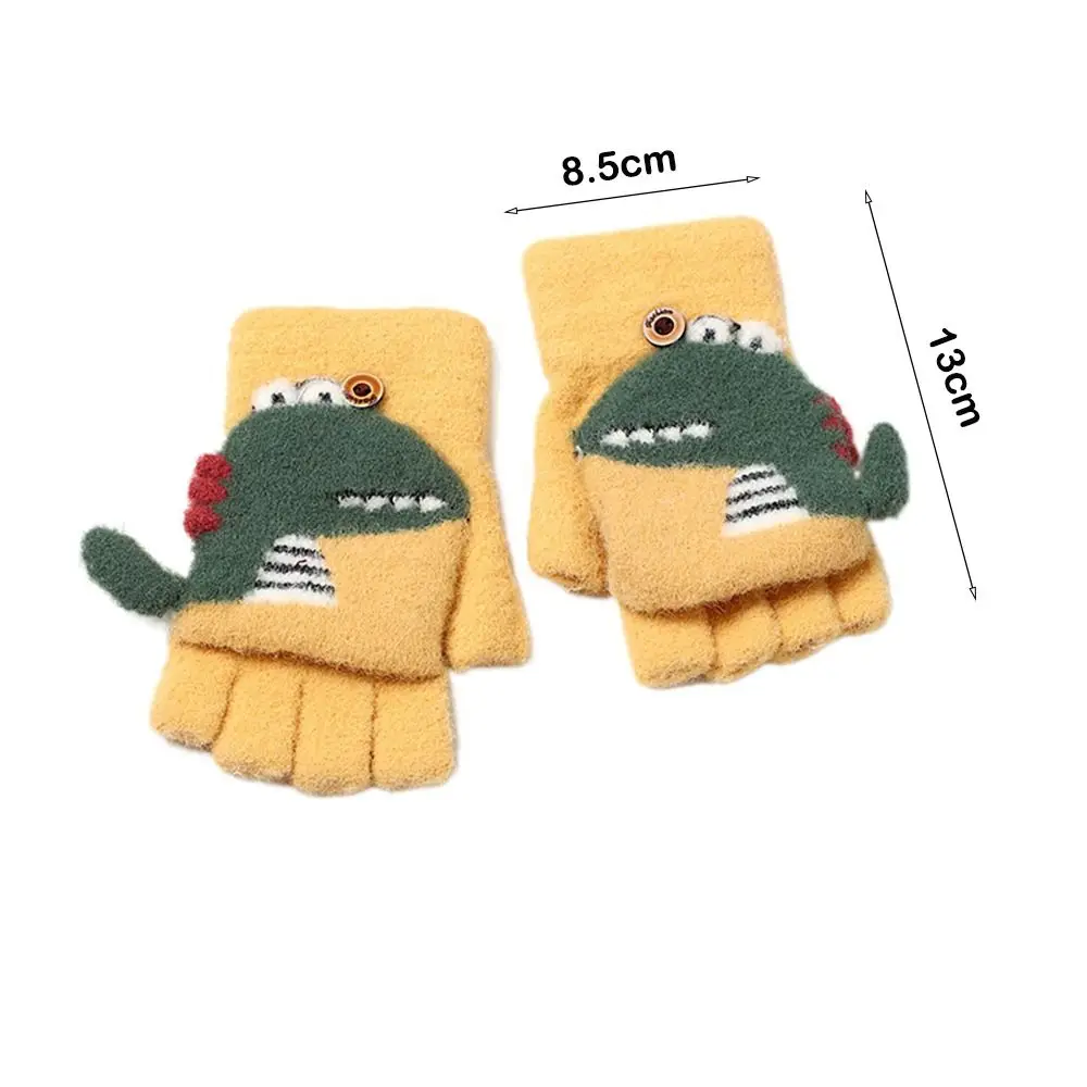 Cartoon Baby Mittens Winter Warm Kids Baby Girl Gloves Knitted Children  Mitten Winter Gloves Kids 4-8Years 6