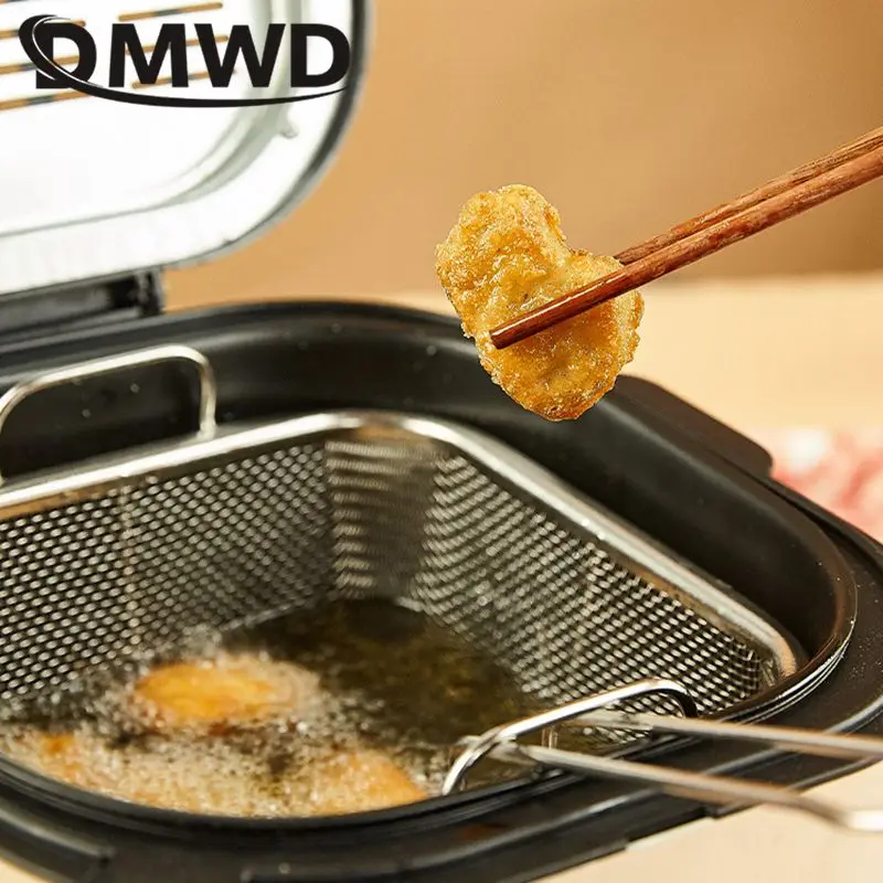 5L Household Electric Deep Fryer Intelligent Temperature adjustable Frying Machine Visualization Multicooker Removable Basket