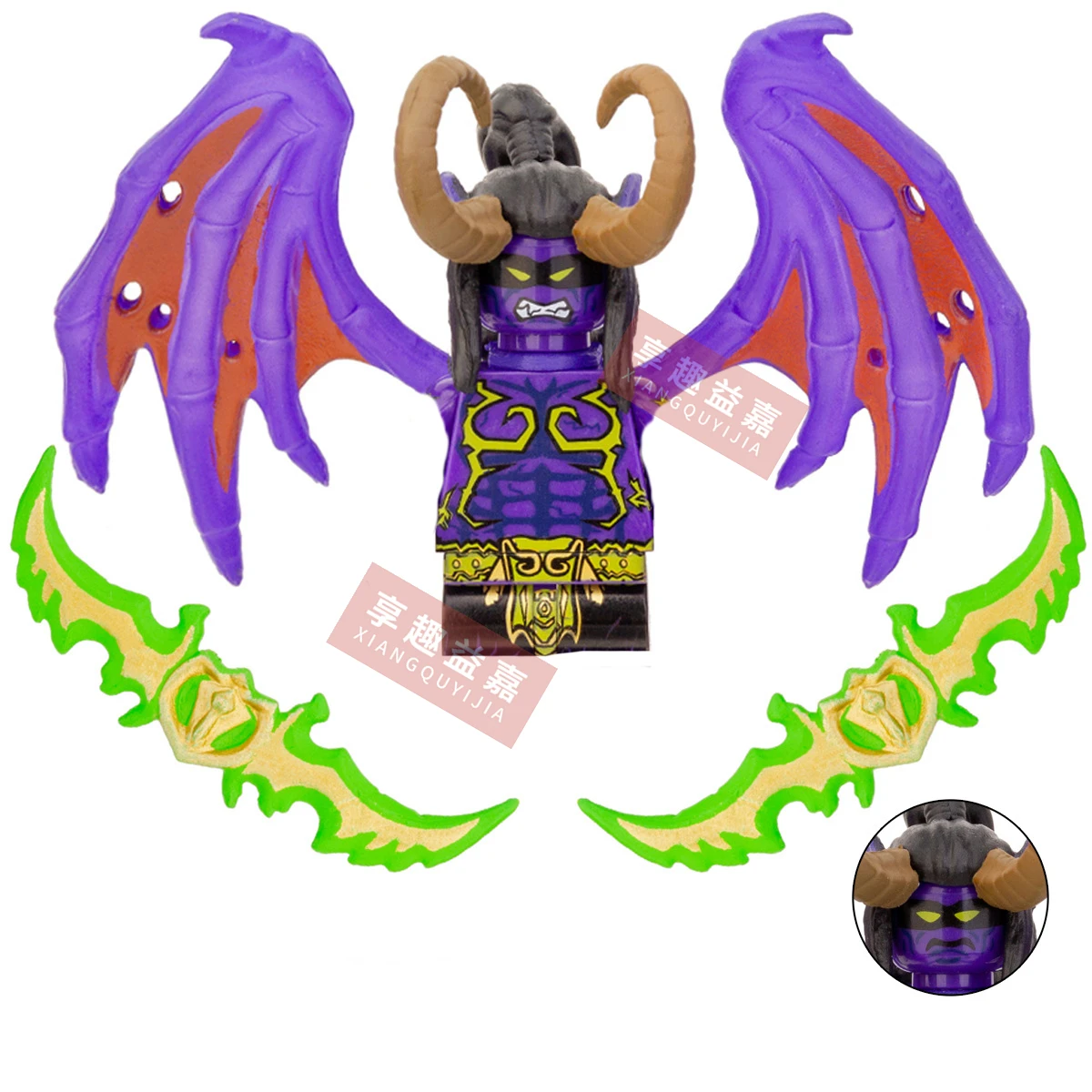 Gioco Wow Demon Hunter Illidan Stormrage Heroes Movie Series Bricks Dolls Mini Toy Figures Assemblare Blocchi Giocattoli Per Bambini Regali