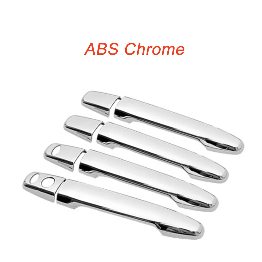 Car Cover Detector Sticks Frame Lamp Trim ABS Chrome Car Door Handle 8pcs For Mitsubishi Outlander